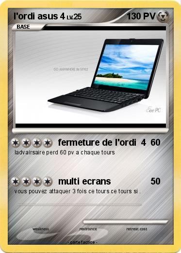 Pokemon l'ordi asus 4