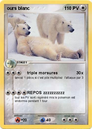Pokemon ours blanc