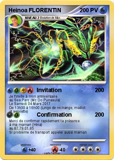 Pokemon Heinoa FLORENTIN