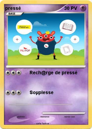Pokemon pressé