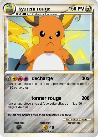 Pokemon kyurem rouge