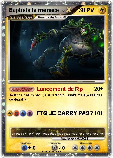 Pokemon Baptiste la menace