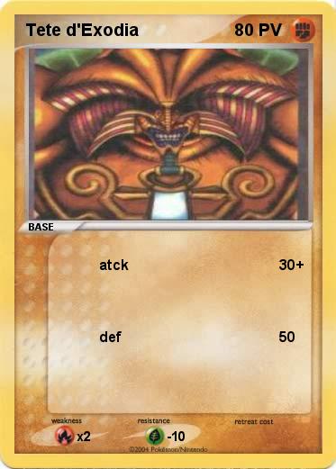 Pokemon Tete d'Exodia
