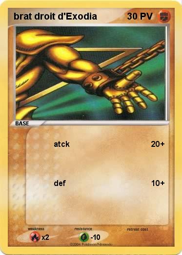 Pokemon brat droit d'Exodia