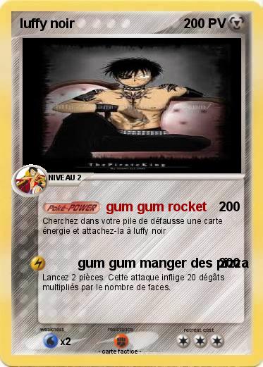 Pokemon luffy noir