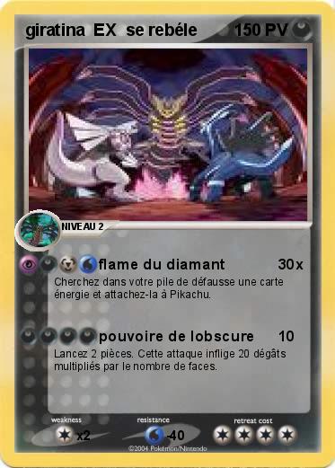 Pokemon giratina  EX  se rebéle                        