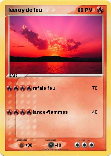 Pokemon leeroy de feu