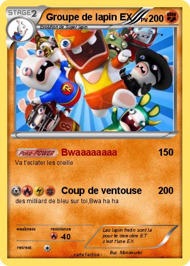 Pokemon Groupe de lapin EX