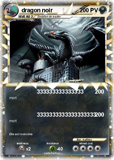 Pokemon dragon noir
