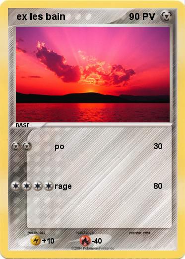 Pokemon  ex les bain