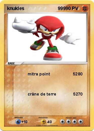 Pokemon knukles                          999