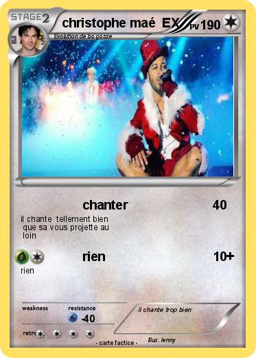 Pokemon christophe maé  EX