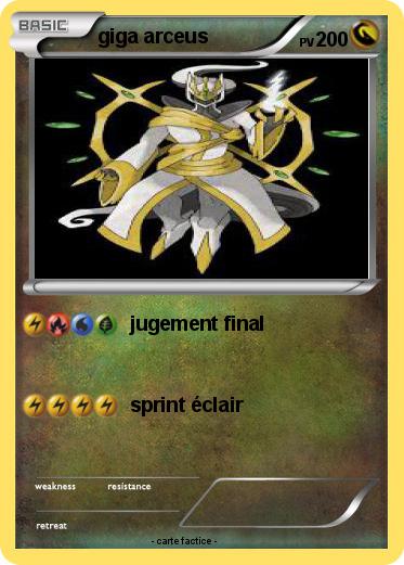 Pokemon giga arceus