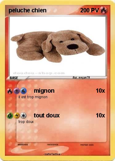Pokemon peluche chien