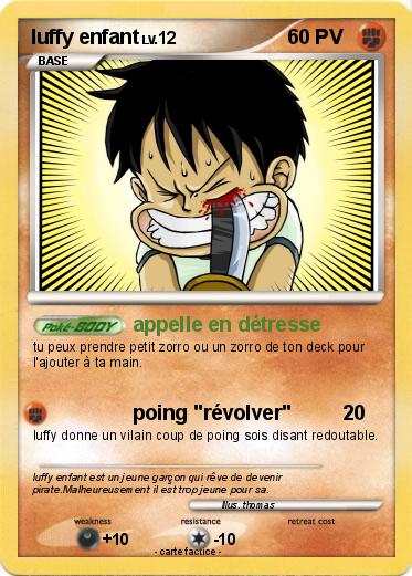 Pokemon luffy enfant