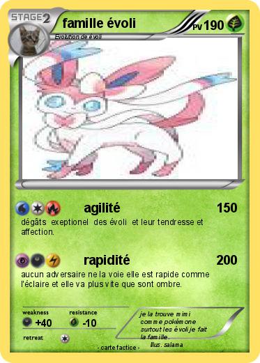 Pokemon famille évoli