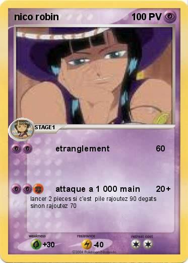 Pokemon nico robin