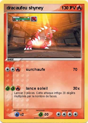 Pokemon dracaufeu shyney