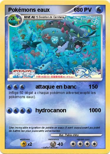 Pokemon Pokémons eaux                6