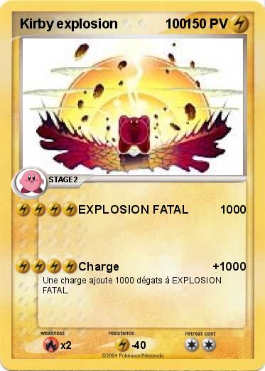 Pokemon Kirby explosion             100 