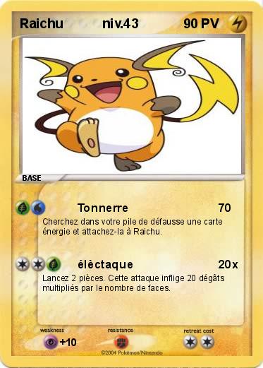 Pokemon Raichu           niv.43