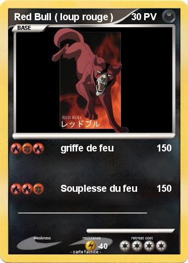 Pokemon Red Bull ( loup rouge )