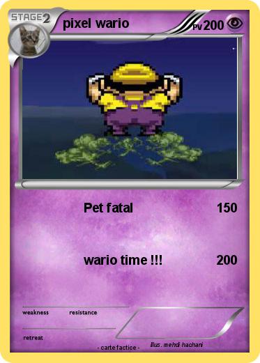 Pokemon pixel wario
