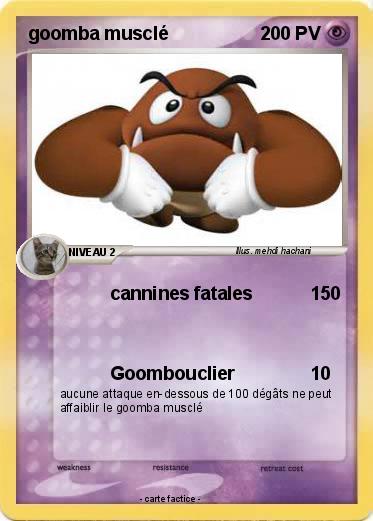 Pokemon goomba musclé