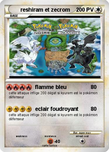 Pokemon reshiram et zecrom