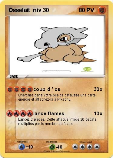 Pokemon Osselait  niv 30