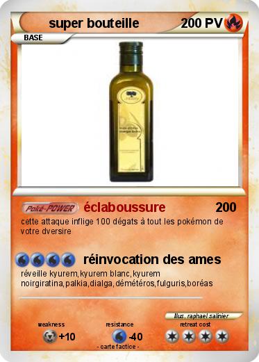 Pokemon super bouteille