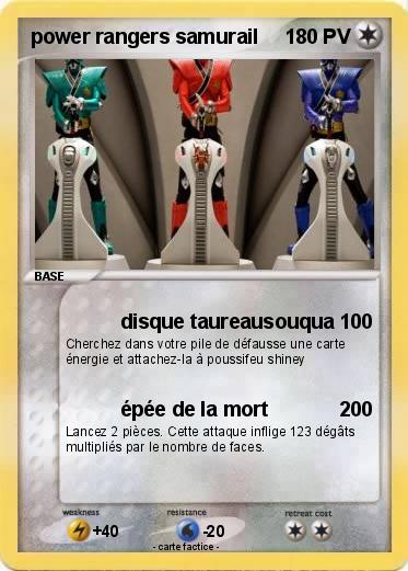 Pokemon power rangers samurail
