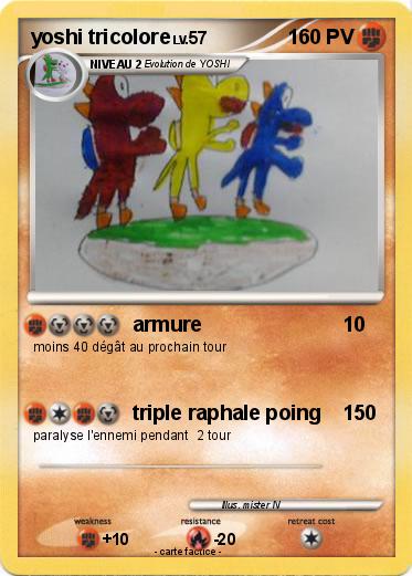 Pokemon yoshi tricolore