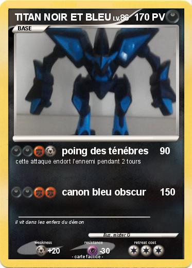 Pokemon TITAN NOIR ET BLEU