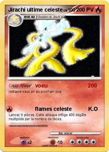 Pokemon Jirachi ultime celeste