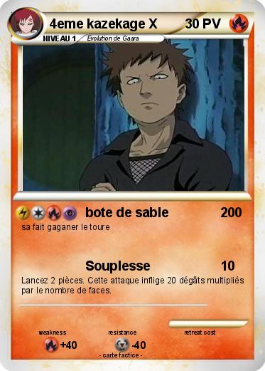 Pokemon 4eme kazekage X