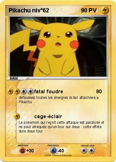 Pokemon Pikachu niv°62