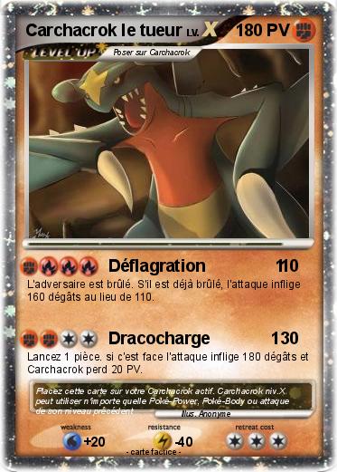 Pokemon Carchacrok le tueur