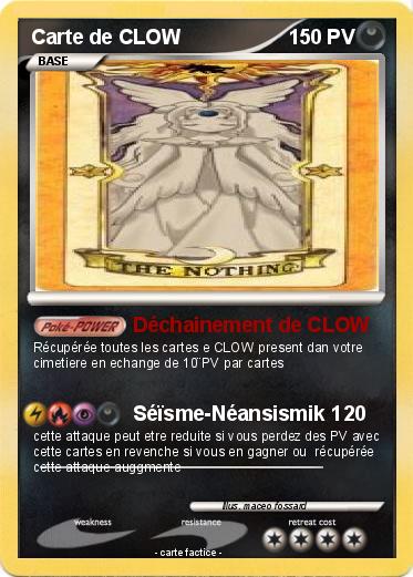 Pokemon Carte de CLOW