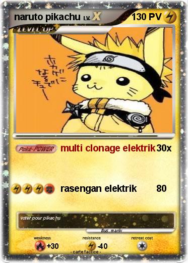 Pokemon naruto pikachu