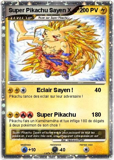Pokemon Super Pikachu Sayen X