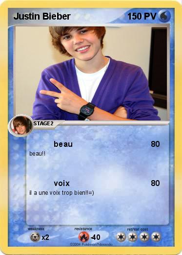 Pokemon Justin Bieber