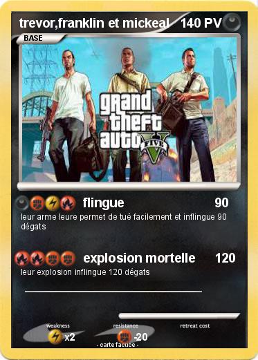 Pokemon trevor,franklin et mickeal