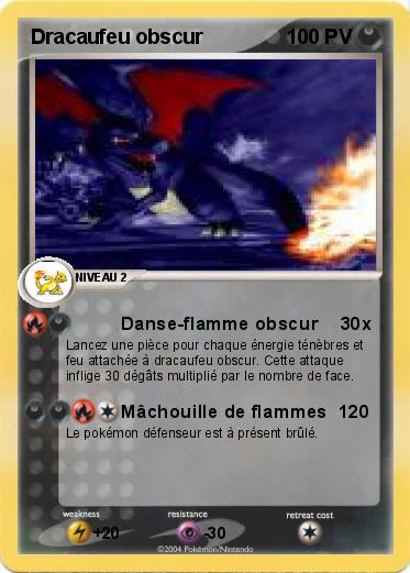 Pokemon Dracaufeu obscur