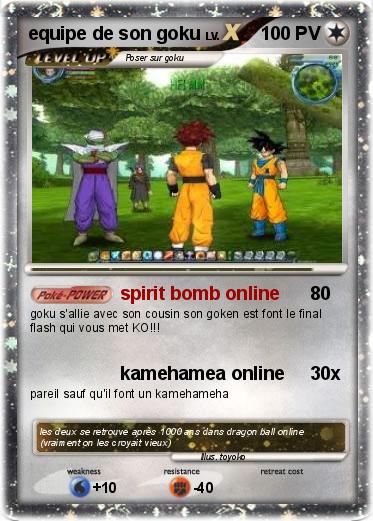 Pokemon equipe de son goku