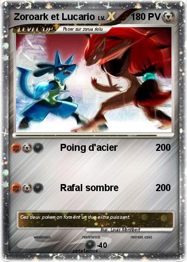 Pokemon Zoroark et Lucario