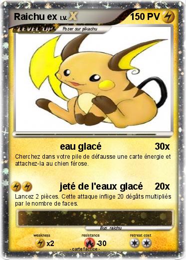 Pokemon Raichu ex