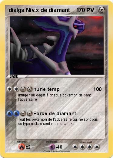 Pokemon dialga Niv.x de diamant    1 