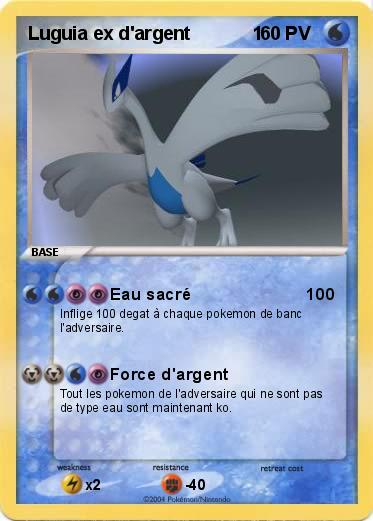 Pokemon Luguia ex d'argent            1 