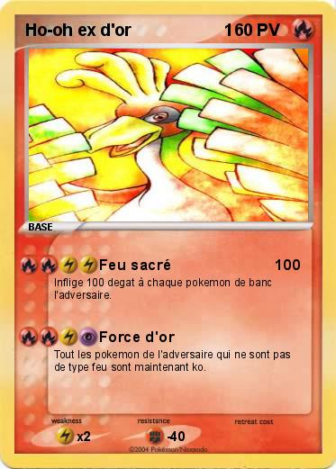 Pokemon Ho-oh ex d'or                    1 